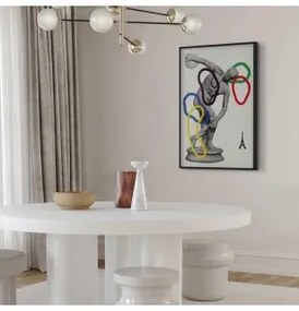 Poster - Collage Graphic - Discus Thrower - Sculpture Cornice nera 40x60