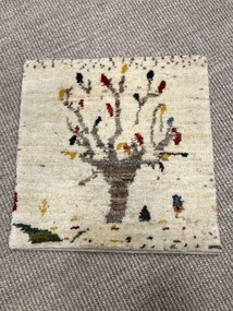 Gabbeh Tappeto persiano 40 x 40 Beige (Iran) Annodato A Mano
