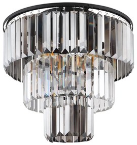 Globo 15695D - Lampadario a plafone NAXIS 3xE27/40W/230V diametro 40 cm nero