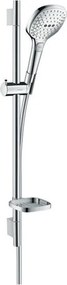 Doccetta con flessibile doccia e barra di scorrimento HANSGROHE Raindance Select E in abs cromo anticalcare 3 getti
