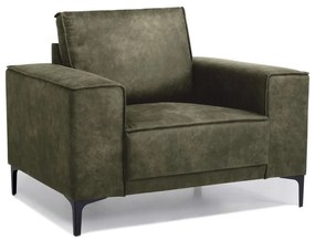 Poltrona in similpelle verde Copenhagen - Scandic