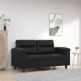 Divano A 2 Posti Nero 120 Cm İn Similpelle /