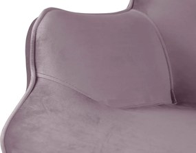 Poltrona lavanda con rivestimento in velluto Niko – Ropez