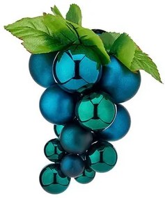Palla di Natale Uva Azzurro Plastica 18 x 18 x 28 cm