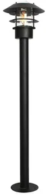 Lampione da giardino, HELSINGOR-BOL-BK H 100 cm, nero, IP44 ELSTEAD