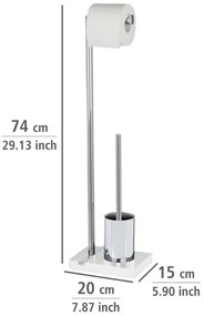 Scopino con supporto per carta igienica Noble - Wenko