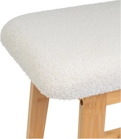 Panca in colore bianco e naturale - Casa Selección