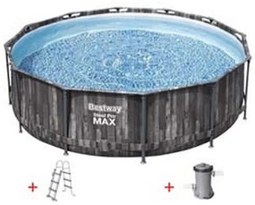 piscina steel pro max tonda telaio portante cm.366x100h. - ? cm.366x100h - capacit? lt.9150 - (art.5614x) fer404327