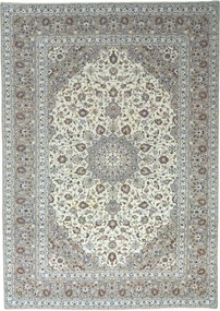 Kashan Tappeto 360 x 250 Beige (Iran) Annodato A Mano