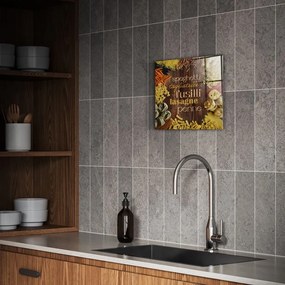 Dipinto su vetro 30x30 cm Pasta – Styler