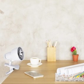 Rabalux 4356 - Lampada con morsetto CLIP 1xE14/40W/230V bianco