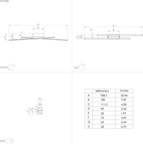 Eglo 900488 - Plafoniera LED dimmerabile PANAGRIA 2xLED/13W/230V