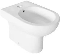 Bidet a filo muro con erogazione rubinetto