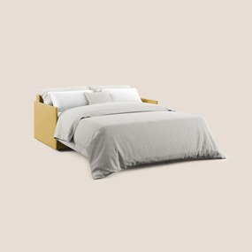 Evans Divano letto in morbido tessuto impermeabile T02 giallo