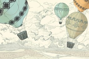 Carta da parati autoadesiva – Palloncini nei colori