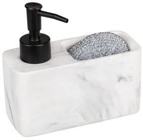WENKO 54668100 - Dispenser per sapone RESA 14,5x14,3 cm bianco/nero