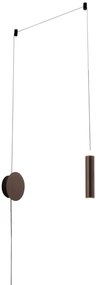 Lampadario Applique Led Candele  Eclettico Colore Bronzo 7W  Dim 4 x 20 x 400 x 200 cm