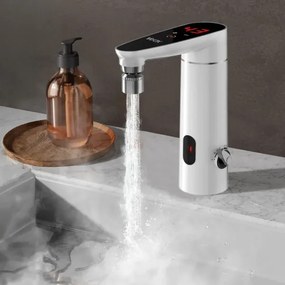 Scaldabagno touch 3000W/230V IPX4 con sensore e display LED bianco