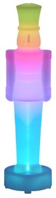 Lampada da tavolo bianca con LED dimmerabile e ricaricabile RGBW-IC - Schiaccianoci