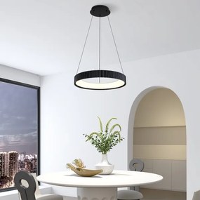 Brilagi - Lampadario LED dimmerabile a cavo FALCON MODERN LED/30W/230V 40 cm nero + telecomando