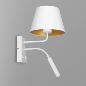 Lampada da parete ARDEN 1xE27/60W+1xG9/8W/230V bianco/oro