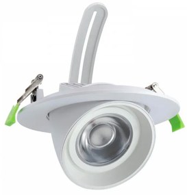 Faro LED da Incasso 44W Orientabile Foro Ø160mm Bianco-driver Philips Colore  Bianco Naturale 4.000K