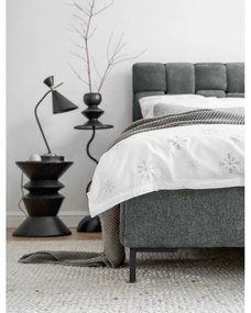 Letto matrimoniale imbottito verde polveroso con rete inclusa 140x200 cm Eve – Miuform