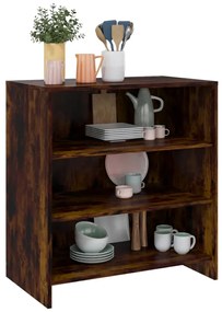 Credenza rovere fumo 70x40,5x75 cm in truciolato