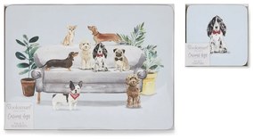 Set di tovagliette e sottobicchieri Curious Dogs - Cooksmart ®