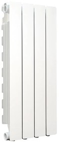 Radiatore acqua calda PRODIGE MODERN in alluminio, 4 elementi, interasse 700 mm, bianco
