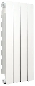 Radiatore acqua calda PRODIGE MODERN in alluminio, 4 elementi, interasse 700 mm, bianco