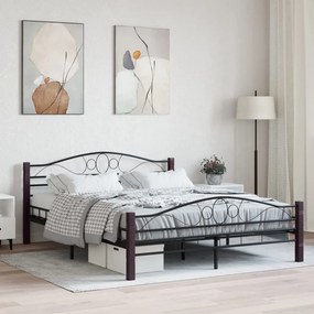 Giroletto Nero İn Metallo 160x200 Cm /