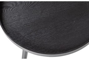 Tavolino nero , ø 45 cm Mesa - WOOOD