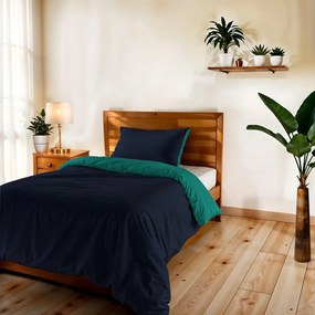 Parure copripiumino singolo blu azzurro Datex