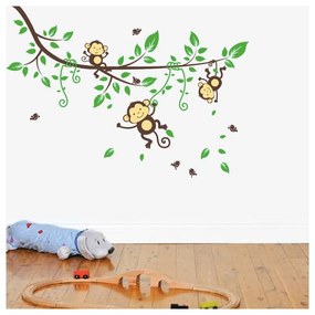 Adesivo murale Scimmie sull'albero - Ambiance