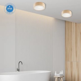 Plafoniera bagno NATURAL 2xE27/15W/230V IP54 pino Ø 27 cm
