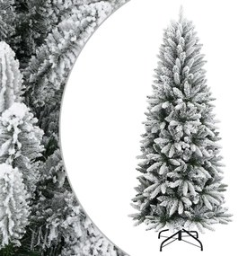 Albero Di Natale Artificiale Con Neve Floccata 210 Cm Pvc E Pe /