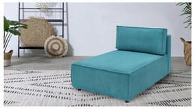 Modulo divano in velluto a coste variabile blu Nihad modular - Bobochic Paris