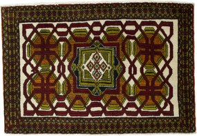 Shiraz Tappeto persiano 60x90 Rosso (Iran) Annodato A Mano