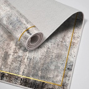 Set di tappetini per il bagno grigi/marroni 2 pz 60x100 cm – Foutastic