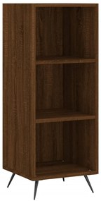 Credenza rovere marrone 34,5x34x180 cm in legno multistrato