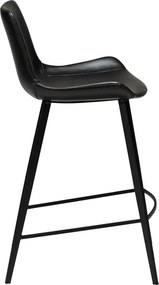 Sedia da bar in similpelle nera DAN-FORM Danimarca , altezza 91 cm Hype - DAN-FORM Denmark