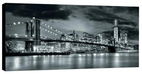 Stampa su tela Glitter Wow New York, multicolor 145 x 75 cm