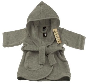 Accappatoio grigio in cotone taglia 2-4 anni - Tiseco Home Studio