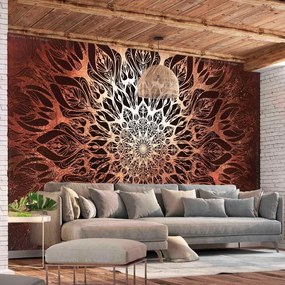 Fotomurale adesivo  Spider Web (Orange)  Larghezza x Altezza Home decor 196x140