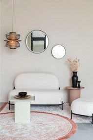 Divano bouclé crema 125 cm Polly - White Label