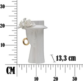 Vaso Woman Elegant Porcellana Cm 15X13,3X23,5