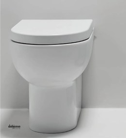 Azzurra Ceramica "Mini Nuvola" Wc Da Terra Da 46 Cm In Ceramica Bianco Lucido Con Brida