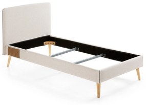Kave Home - Fodera per letto Dyla beige per materasso da 90 x 190 cm