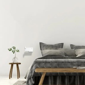 Applique LED SHELF 1xLED/4W+1xLED/5W+1xLED/2W/230V + porta USB bianca